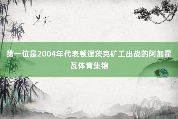 第一位是2004年代表顿涅茨克矿工出战的阿加霍瓦体育集锦