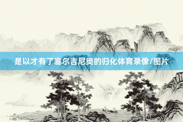 是以才有了塞尔吉尼奥的归化体育录像/图片