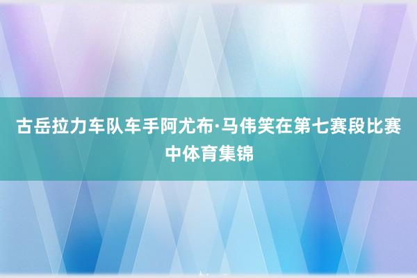 古岳拉力车队车手阿尤布·马伟笑在第七赛段比赛中体育集锦