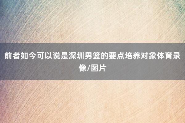前者如今可以说是深圳男篮的要点培养对象体育录像/图片