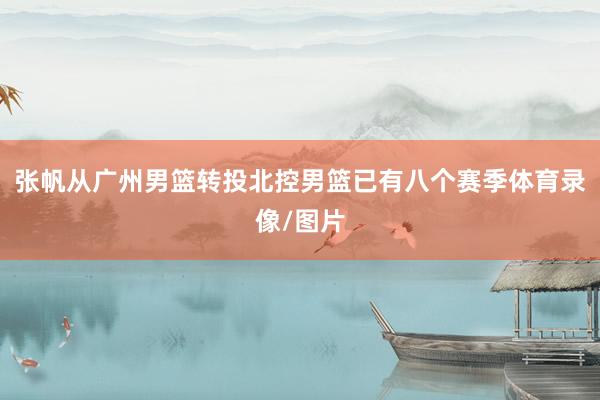 张帆从广州男篮转投北控男篮已有八个赛季体育录像/图片