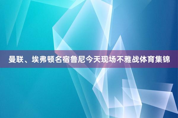 曼联、埃弗顿名宿鲁尼今天现场不雅战体育集锦