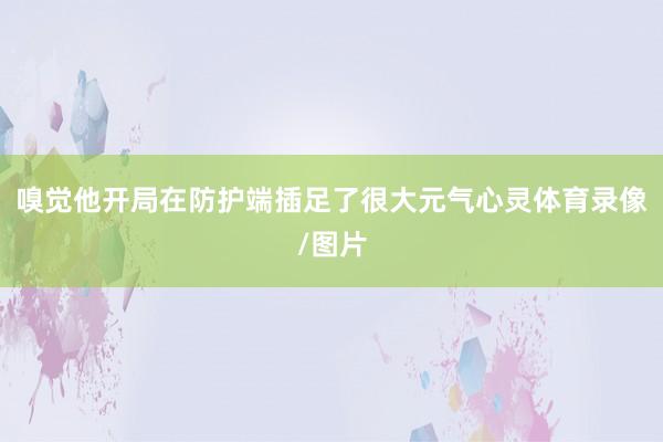 嗅觉他开局在防护端插足了很大元气心灵体育录像/图片