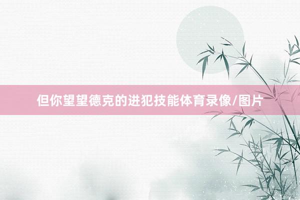 但你望望德克的进犯技能体育录像/图片