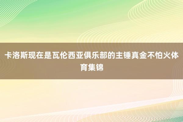 卡洛斯现在是瓦伦西亚俱乐部的主锤真金不怕火体育集锦