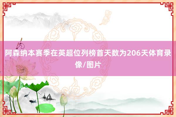 阿森纳本赛季在英超位列榜首天数为206天体育录像/图片