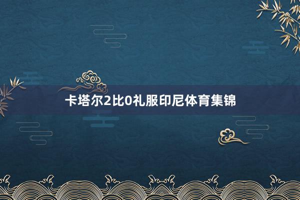卡塔尔2比0礼服印尼体育集锦